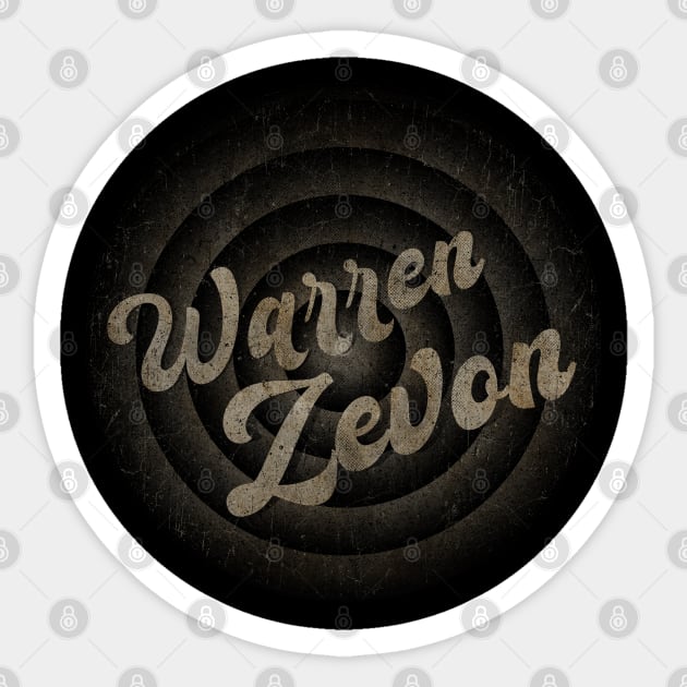 Warren Zevon Sticker by vintageclub88